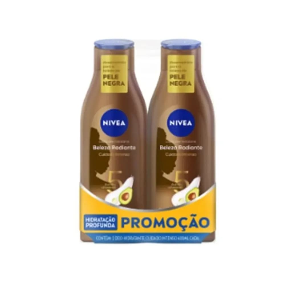 Kit de locao corporal deo hidratante beleza radiante nivea