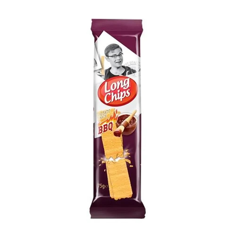 Snack de batata long chips sabor churrasco pacote 75g