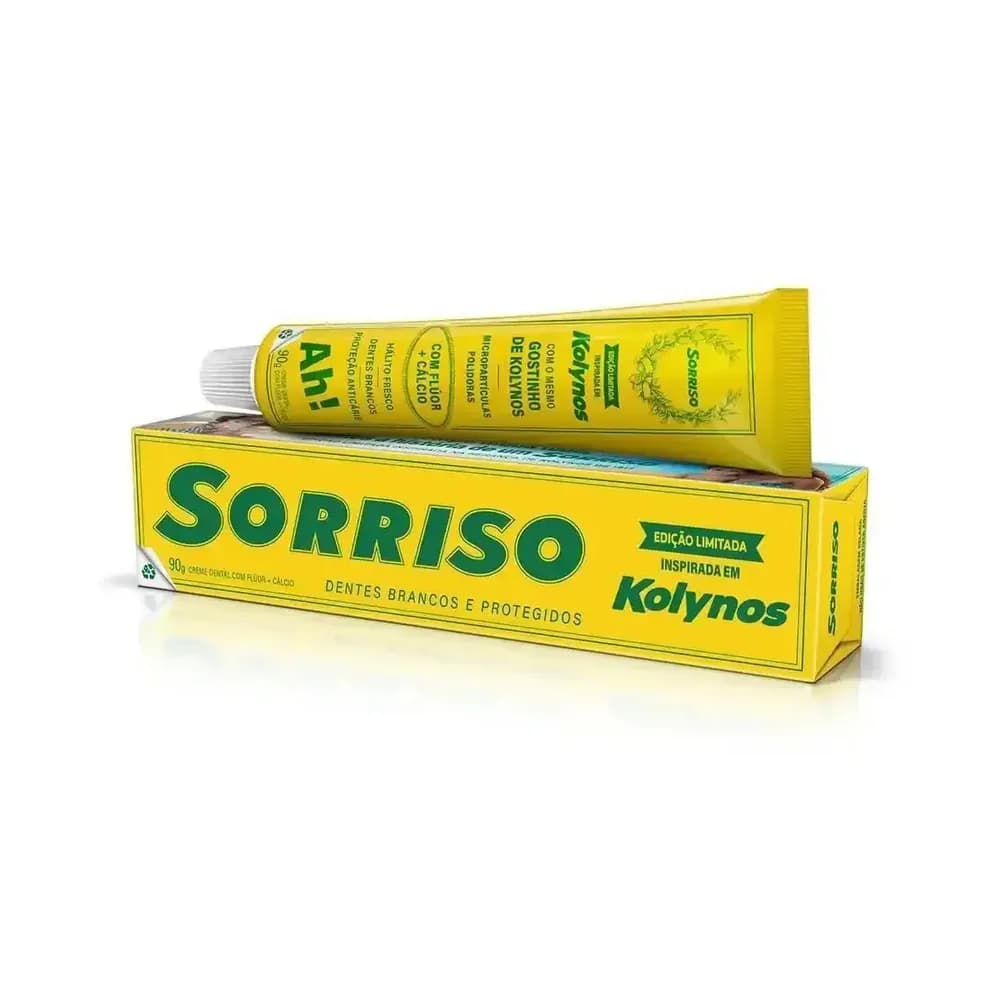 Creme dental sorriso kolynos caixa 90g