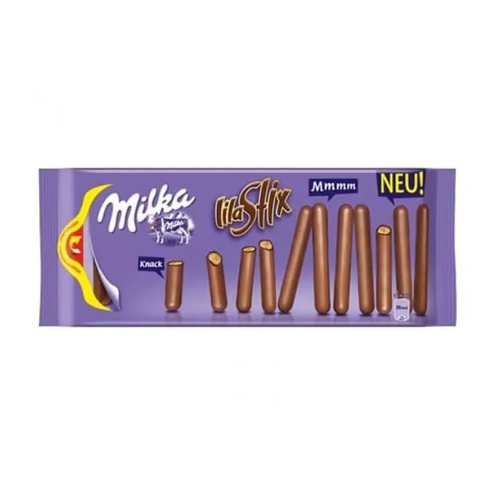 Biscoito palito de chocolate milka 112g