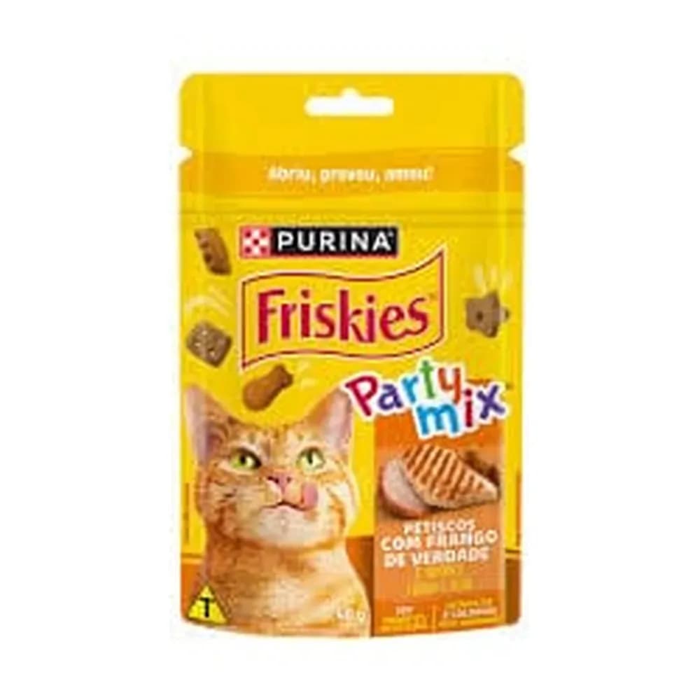 Petisco friskies party mix frango 40g