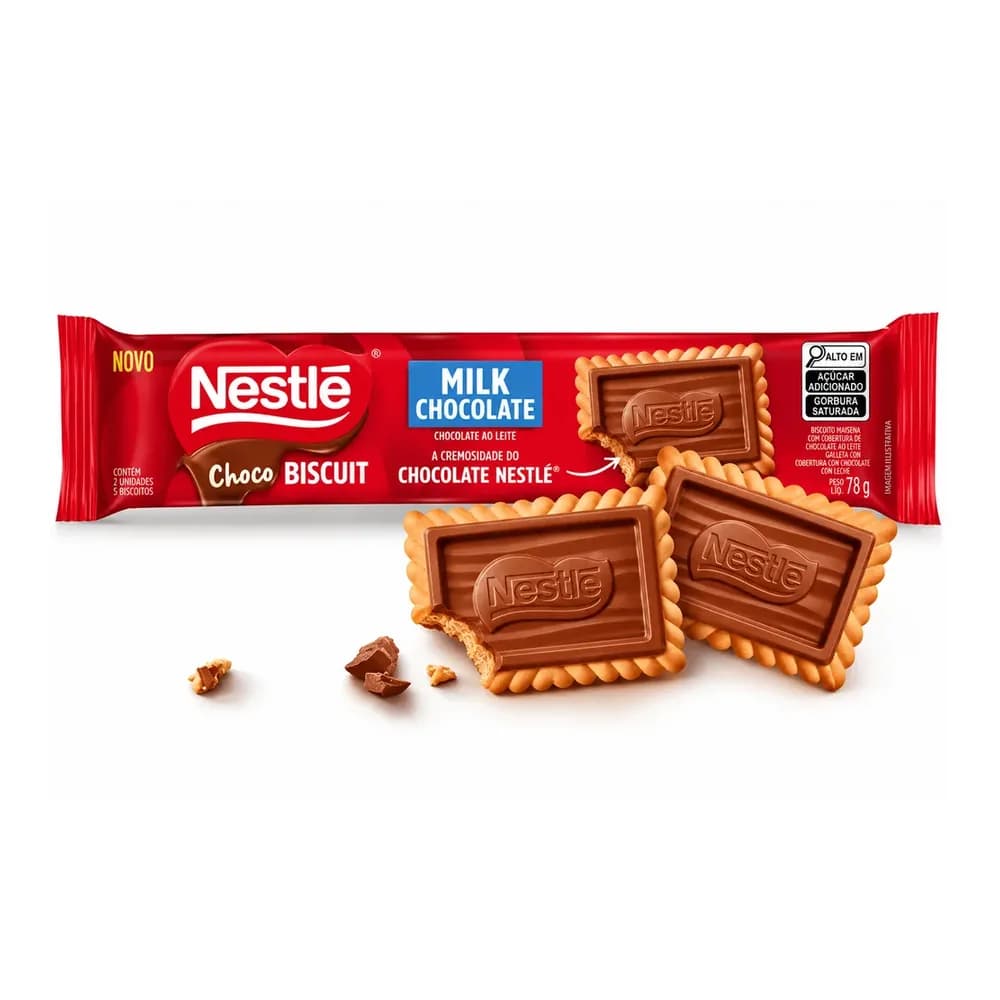 Biscoito 78g nestle chocobiscuit choc branco