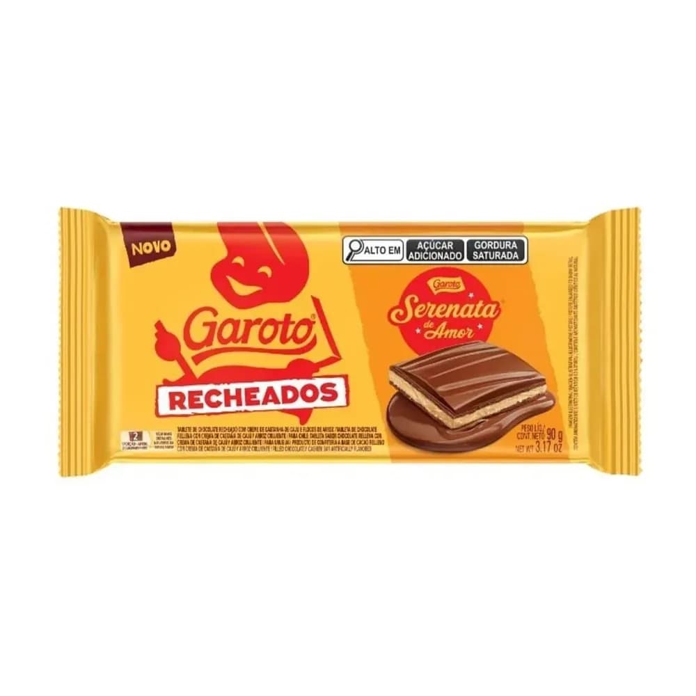 Chocolate 90g barra serenata de amor garoto
