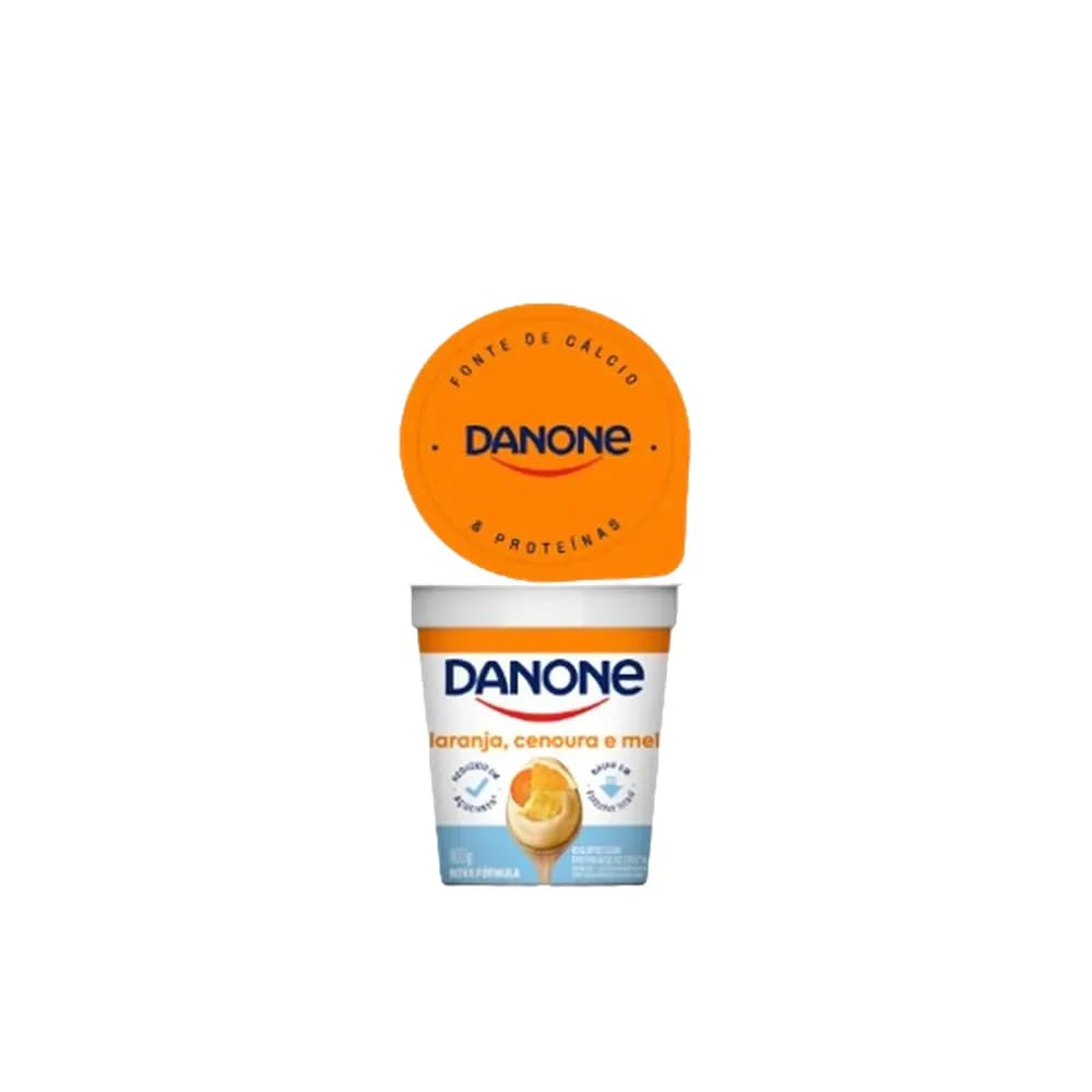 Danone natural laranja, cenoura e mel 160g