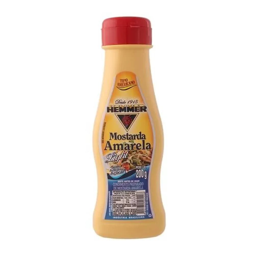 Mostarda hemmer amarela light 200g