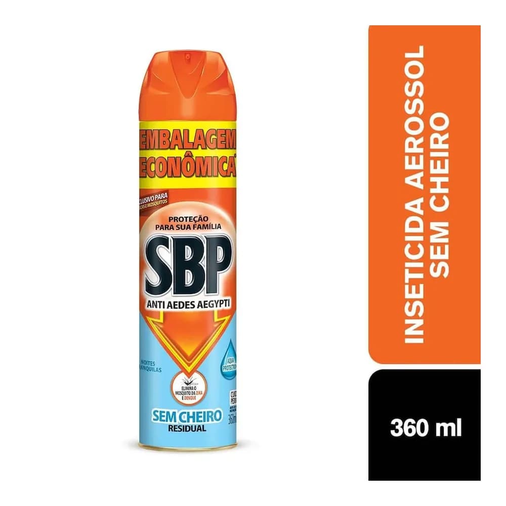 Inseticida aerossol sem cheiro noites tranquilas sbp 360ml