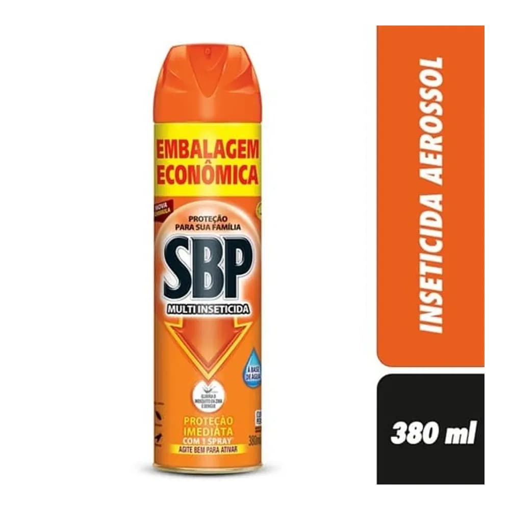 Inseticida aerossol sbp multi 380ml embalagem economica