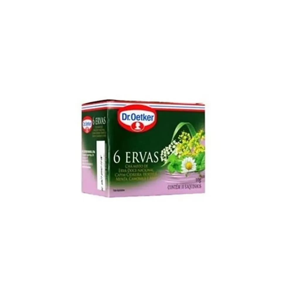 Cha 6 ervas dr oetker 10un