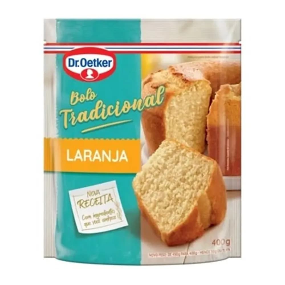 Mistura para bolo tradicional laranja dr. oetker 400g