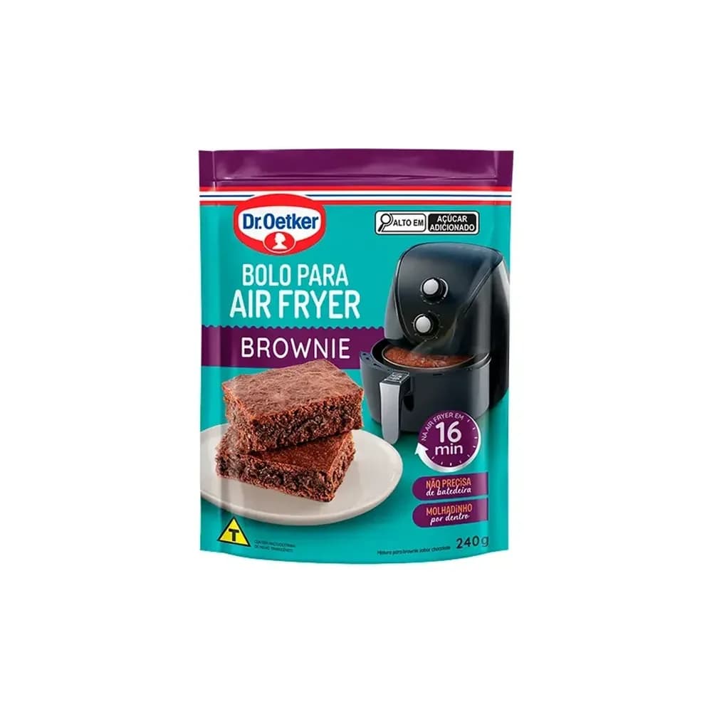 Bolo p/air fryer 240g brownie oetker