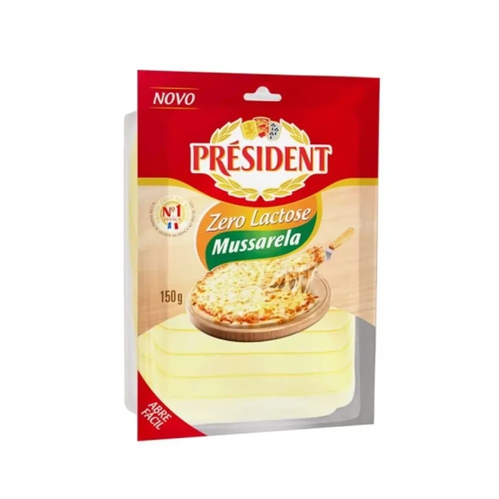 Quejo mussarela zero lactose president 130g