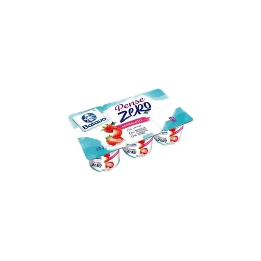 Iogurte pense zero morango batavo 510g