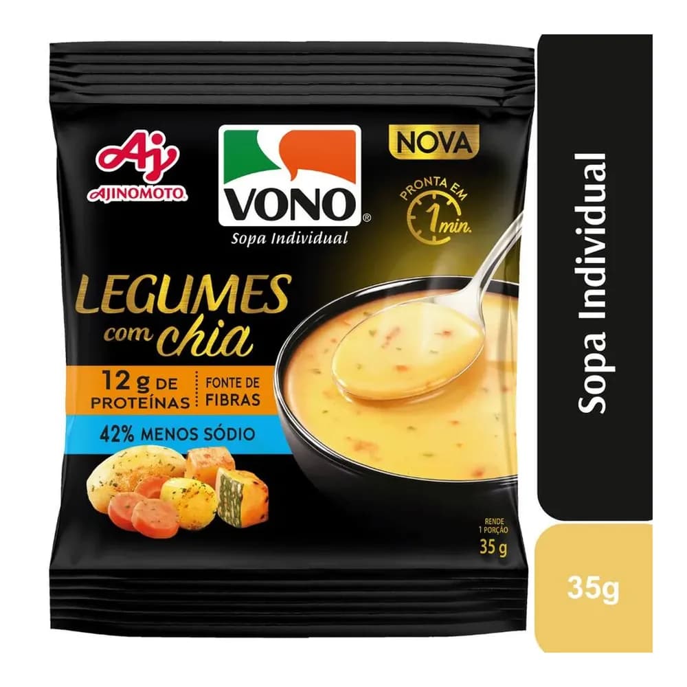 Sopa de legumes com chia menos sodio vono 35g
