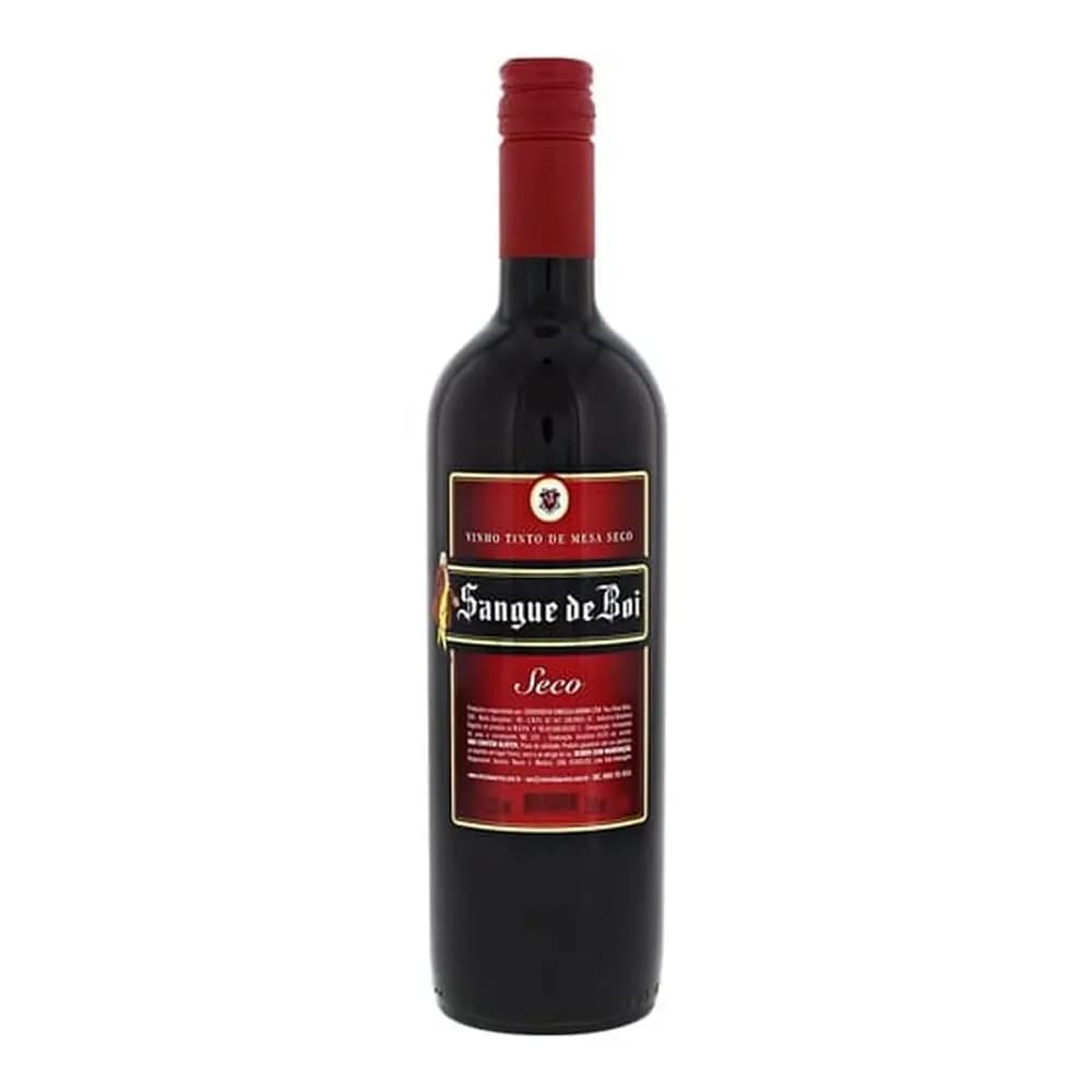Vinho tinto brasileiro sangue de boi de mesa seco 750ml
