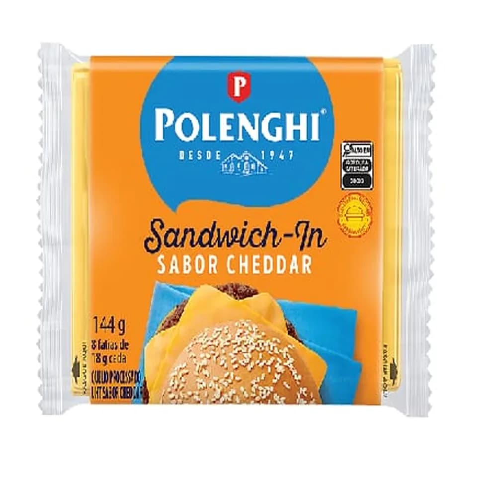 Sandwichin polenghi 144g cheddar