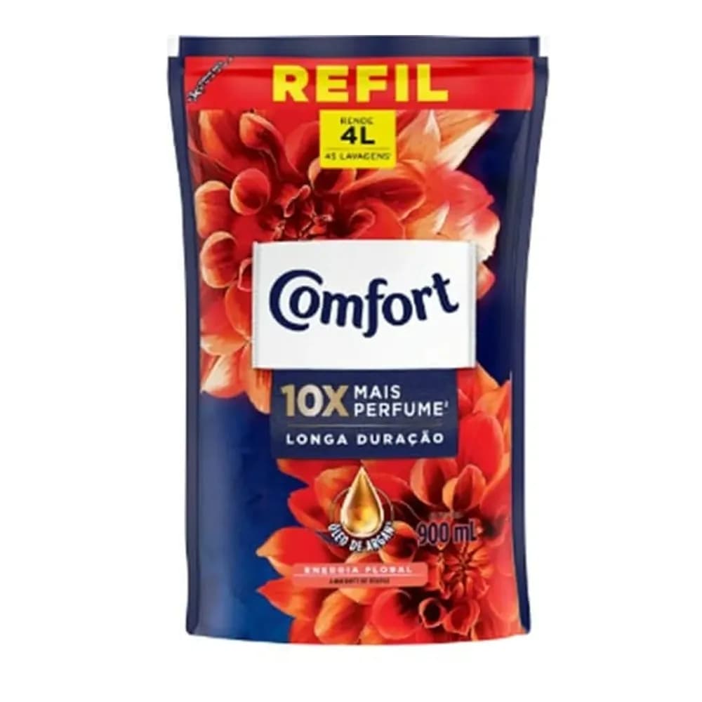 Amaciante concentrado energia floral sache comfort 900ml