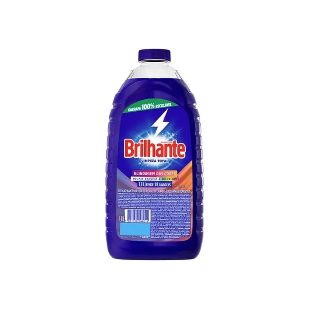 Lava roupa liq.brilhante 1,8l limpeza to