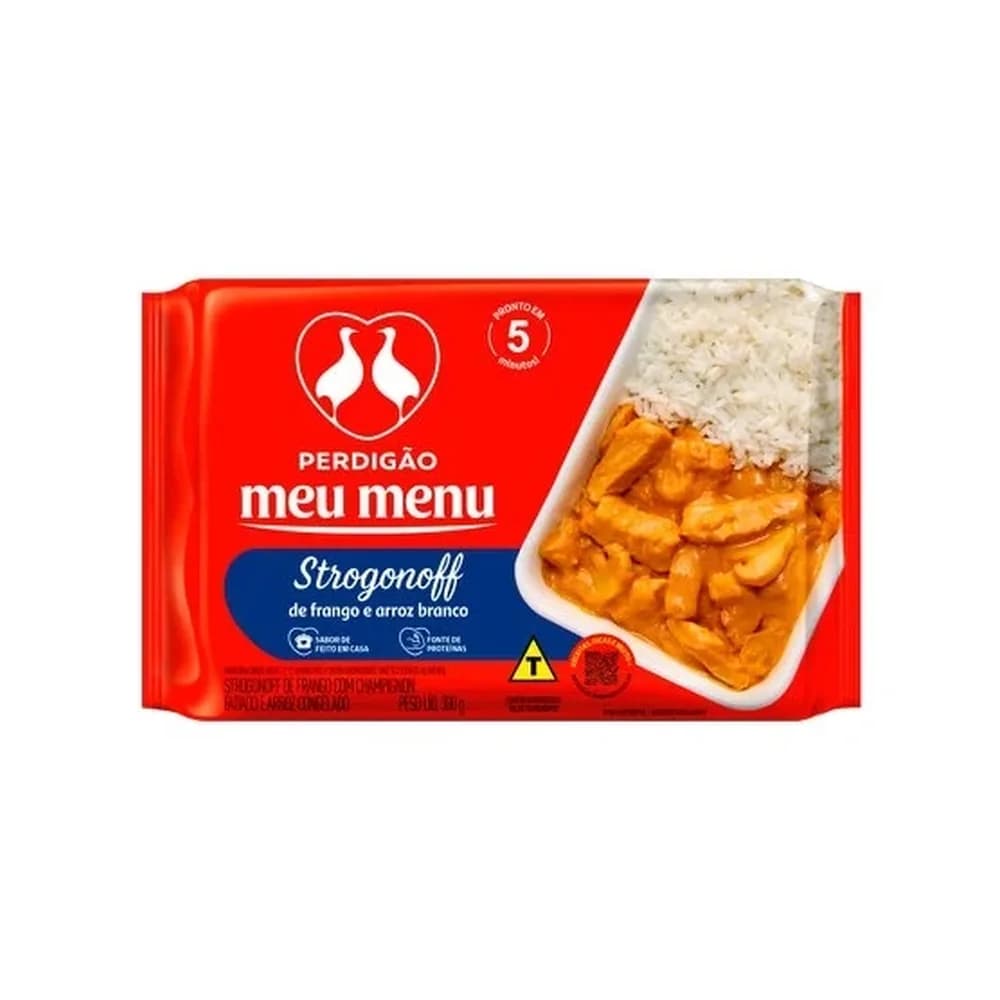 Arroz c/strogonoff de frango meu menu perdigão 300g