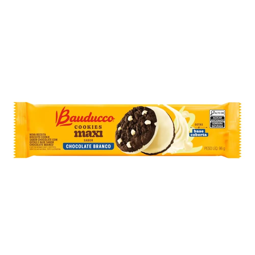 Biscoito cookie branco maxi bauducco 96g