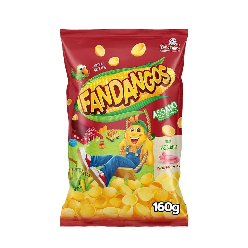 Salgadinho de milho sabor presunto elma chips fandangos 160g