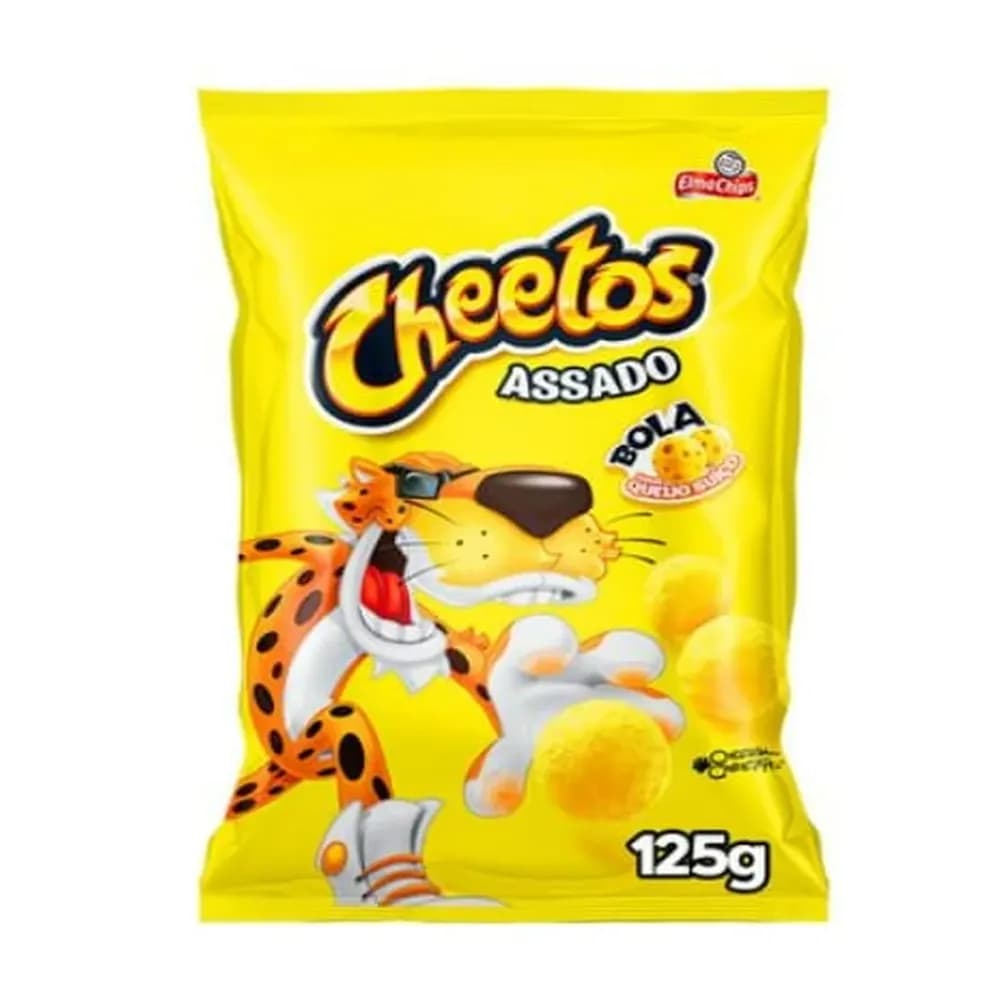 Salgadinho cheetos bola sabor queijo suico elma chips 125g