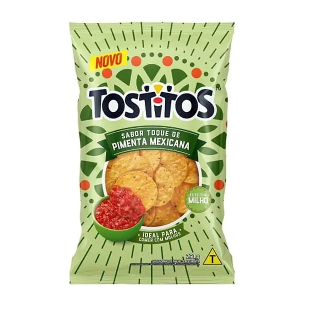 Salgadinho de milho toque de pimenta mexicana tostitos 260g