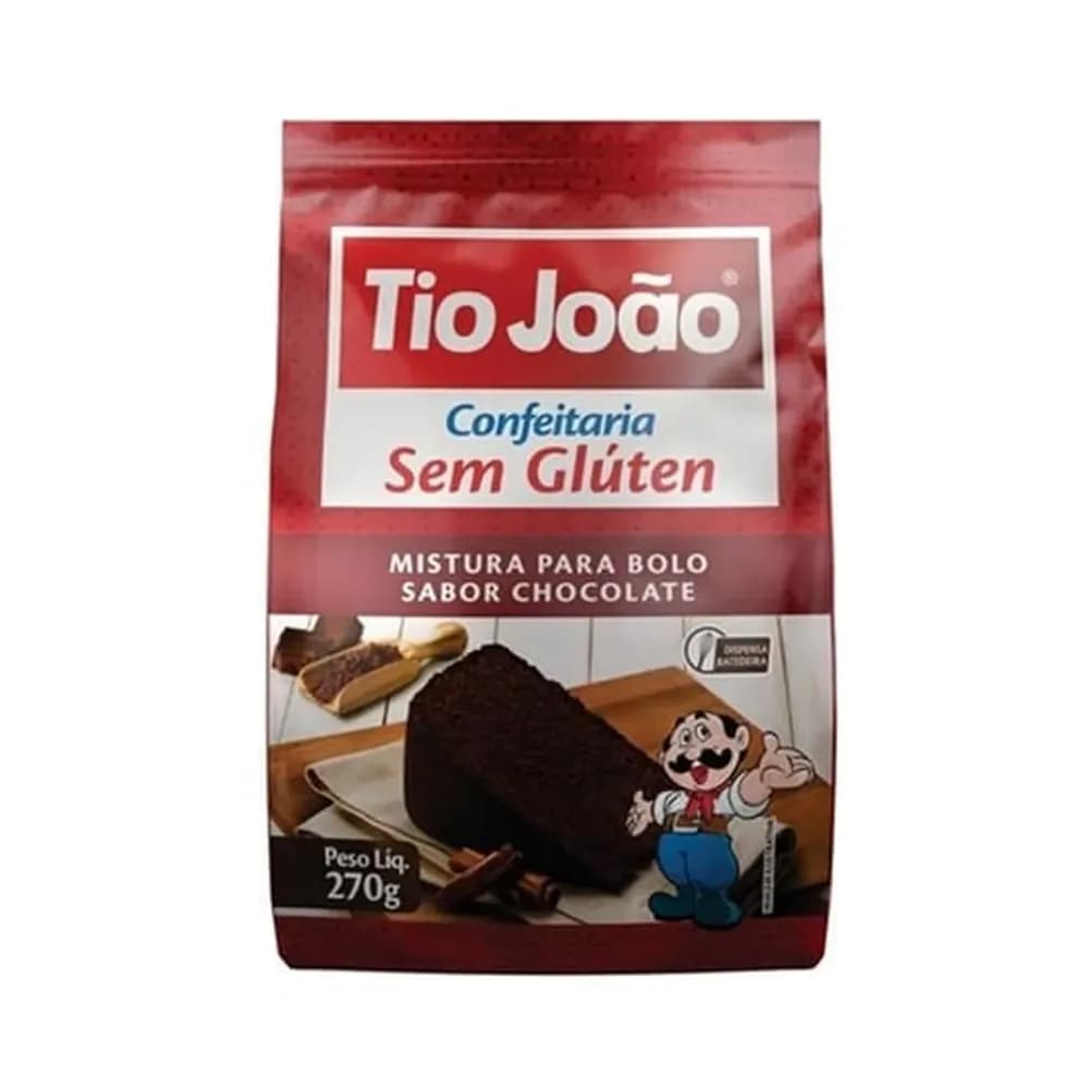 Mistura bolo tio joao chocolate 270g