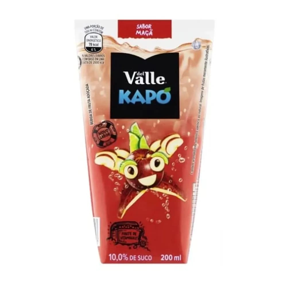 Suco kapo sabor maca del valle 200ml
