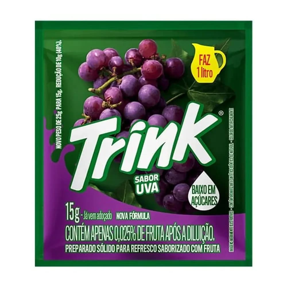 Refresco em po sabor uva trink 15g