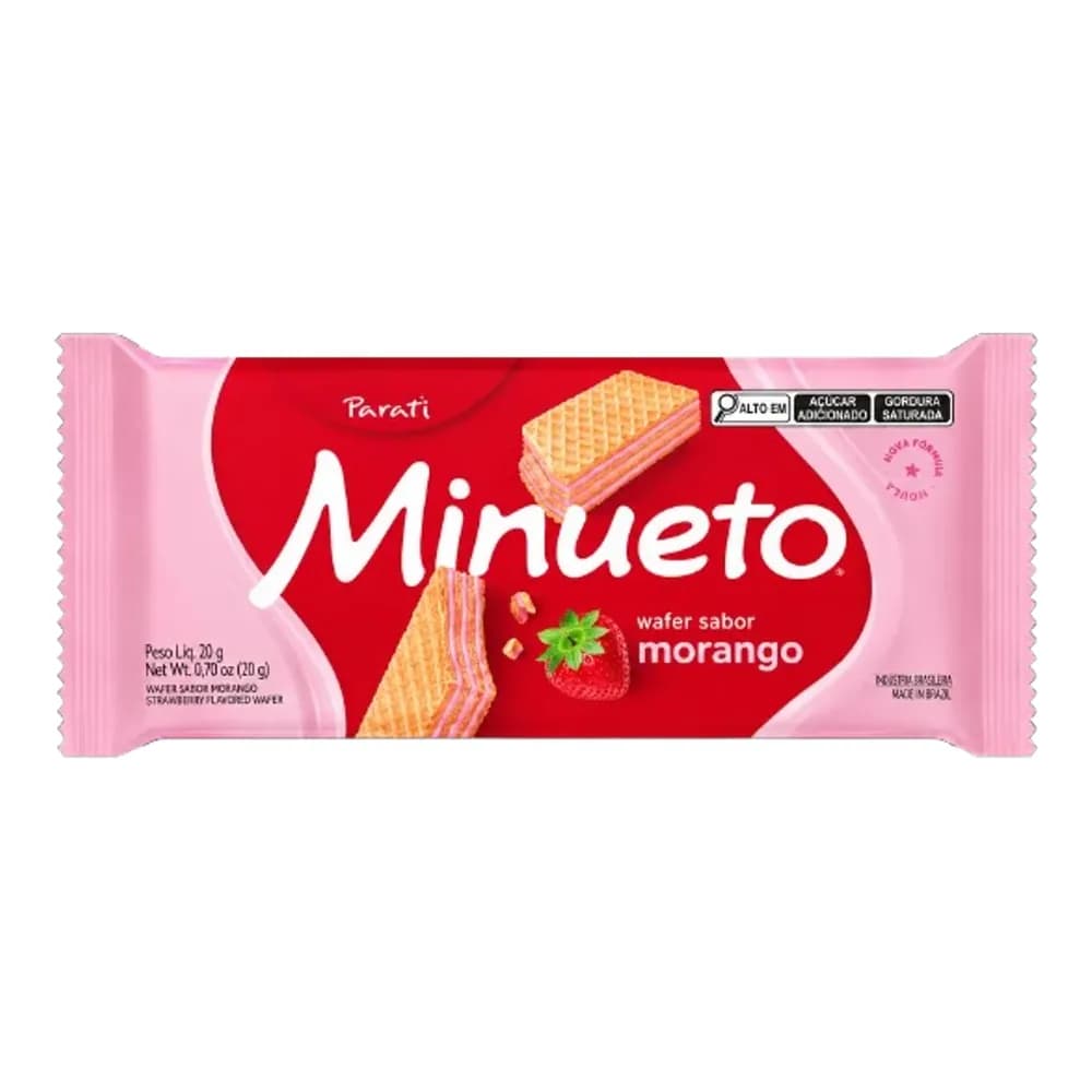 Bisc.parati 81g wafer minueto morango