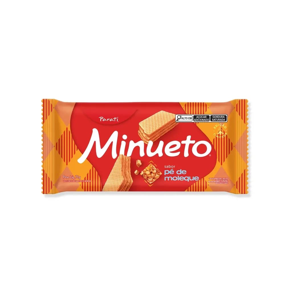 Wafer 73g minueto pe de moleque