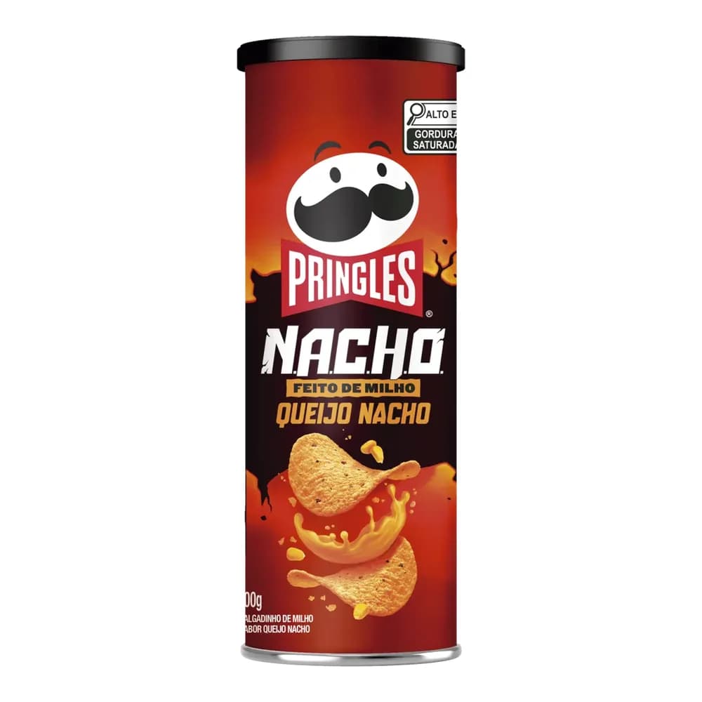Batata queijo nacho pringles 100g tubo