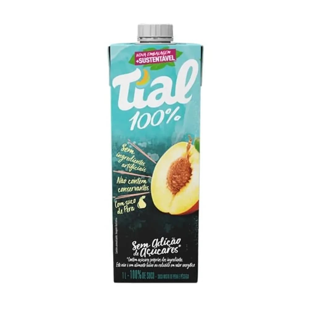 Suco pronto tial 100% pessego e pera 1 l