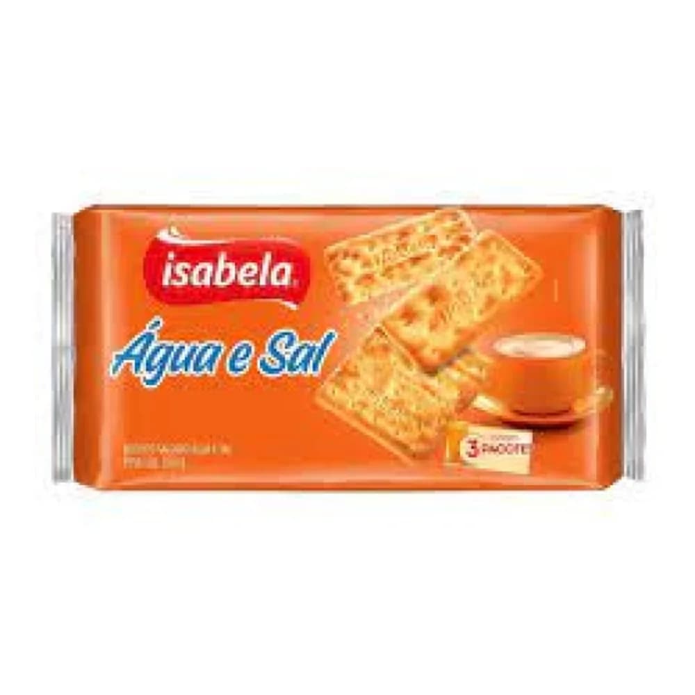 Biscoito de agua e sal isabela 350g
