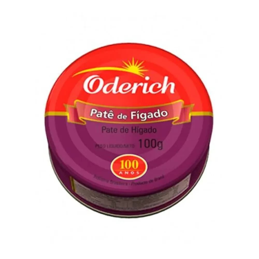 Pate de figado oderich embalagem 100g