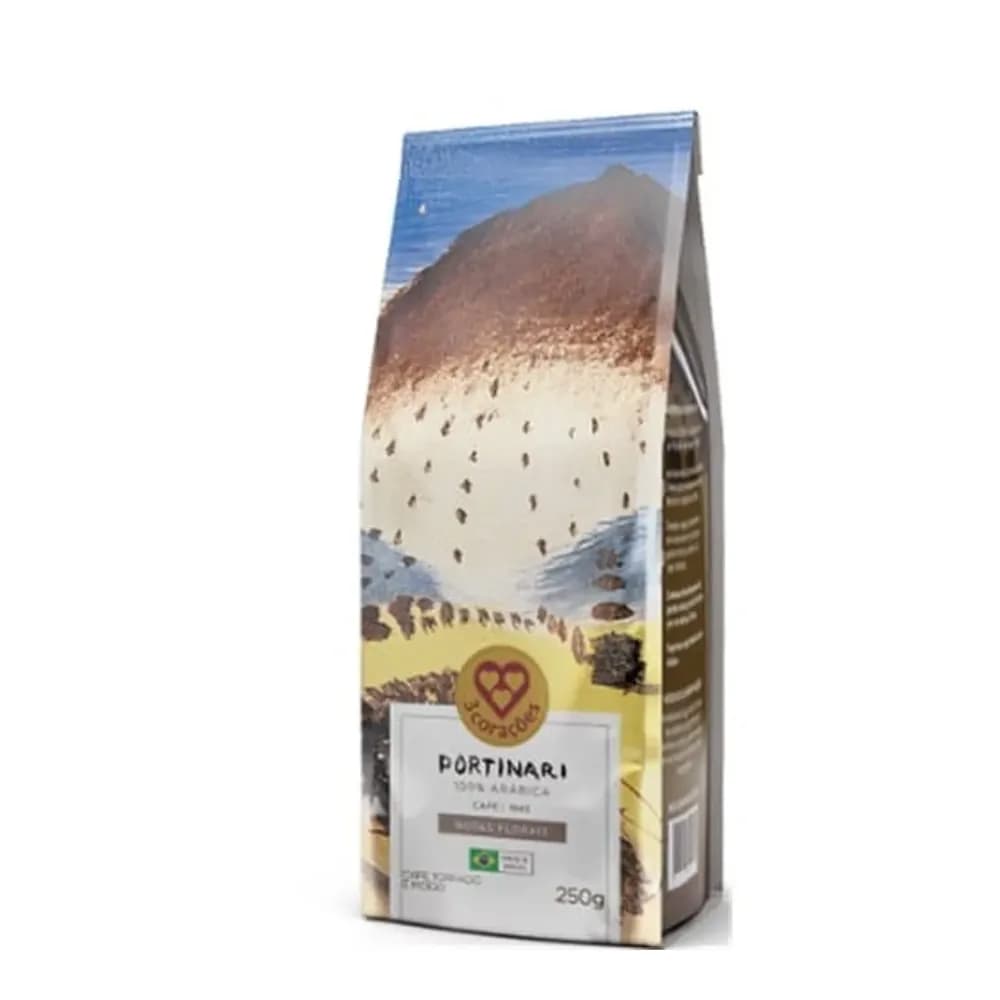 Cafe po 3 coracoes portinari notas florais 250g