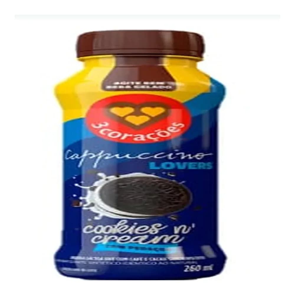 Bebida lactea 3 coracoes capuccino cookies n'cream 260ml