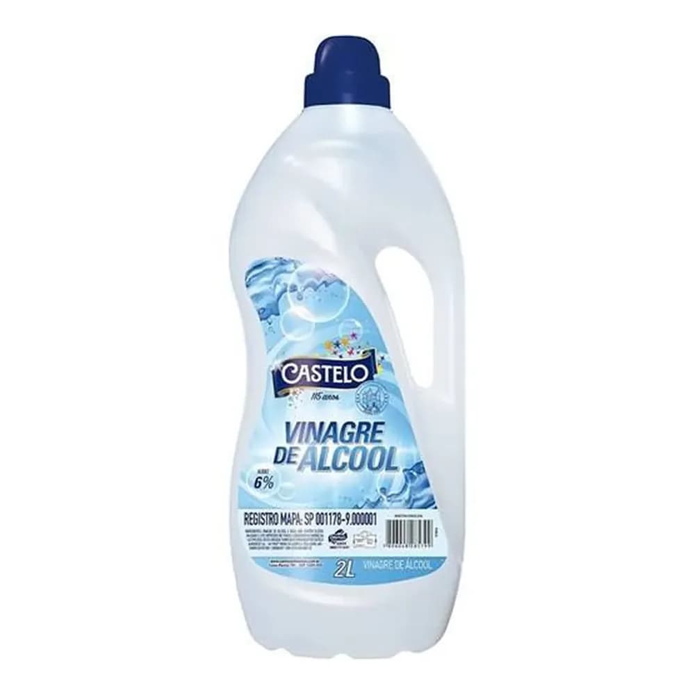 Vinagre de alcool +concentrado 6% castelo 2l