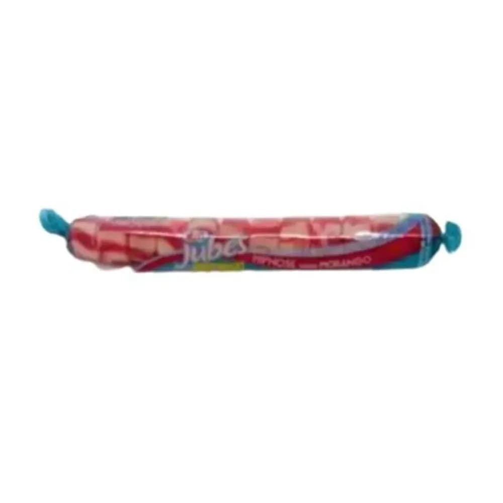 Goma jubes fuit snacks sabor morango dori 48g