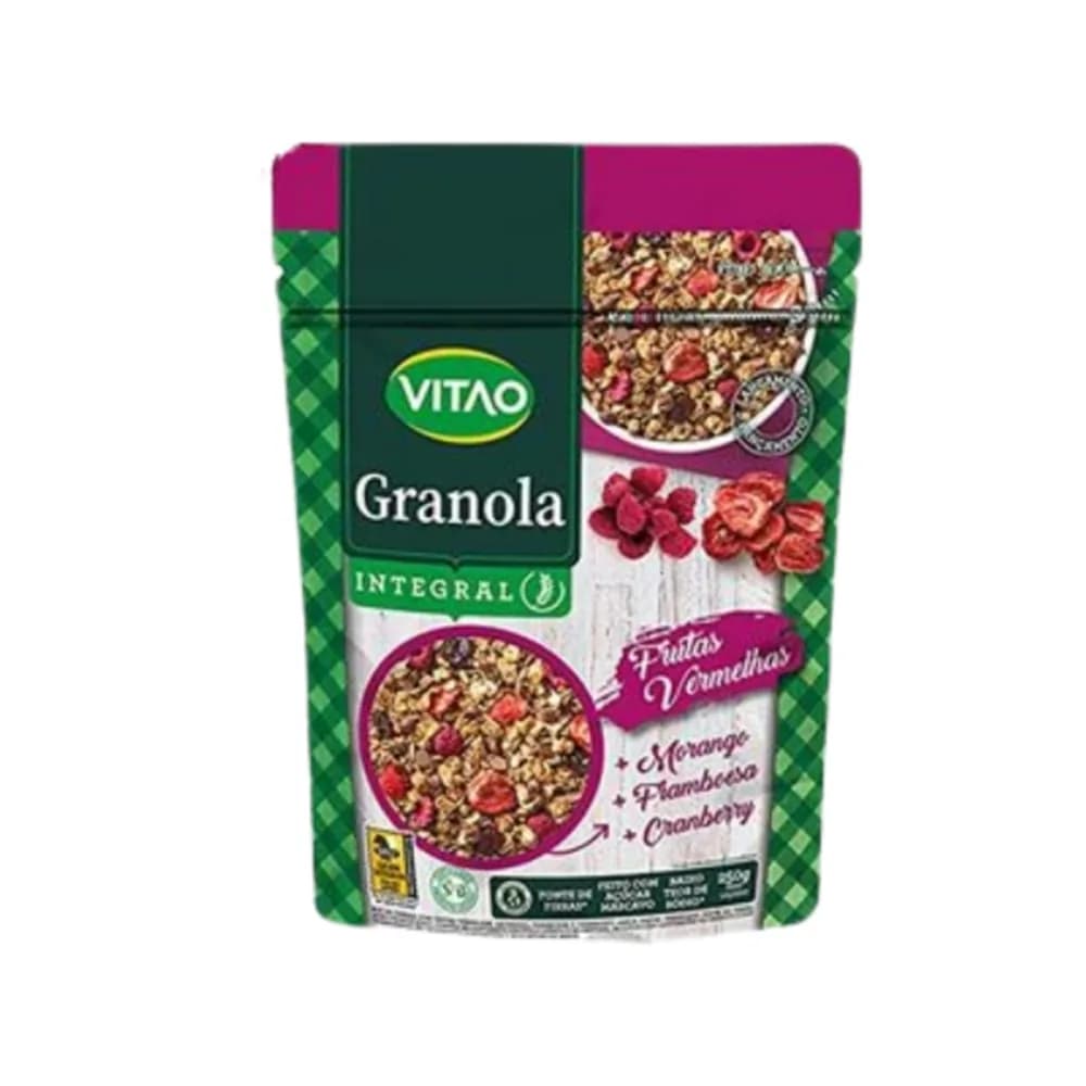 Cereal vitao 250g granola frutas vermelhas
