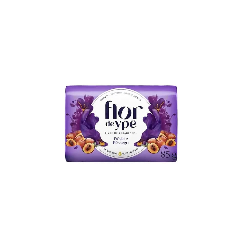Sabonete barra fresia e pessego flor de ype 85g