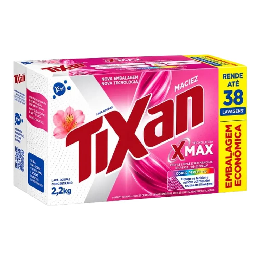 Lava roupas po concentrado maciez embalagem economica tixan ype 2,2kg