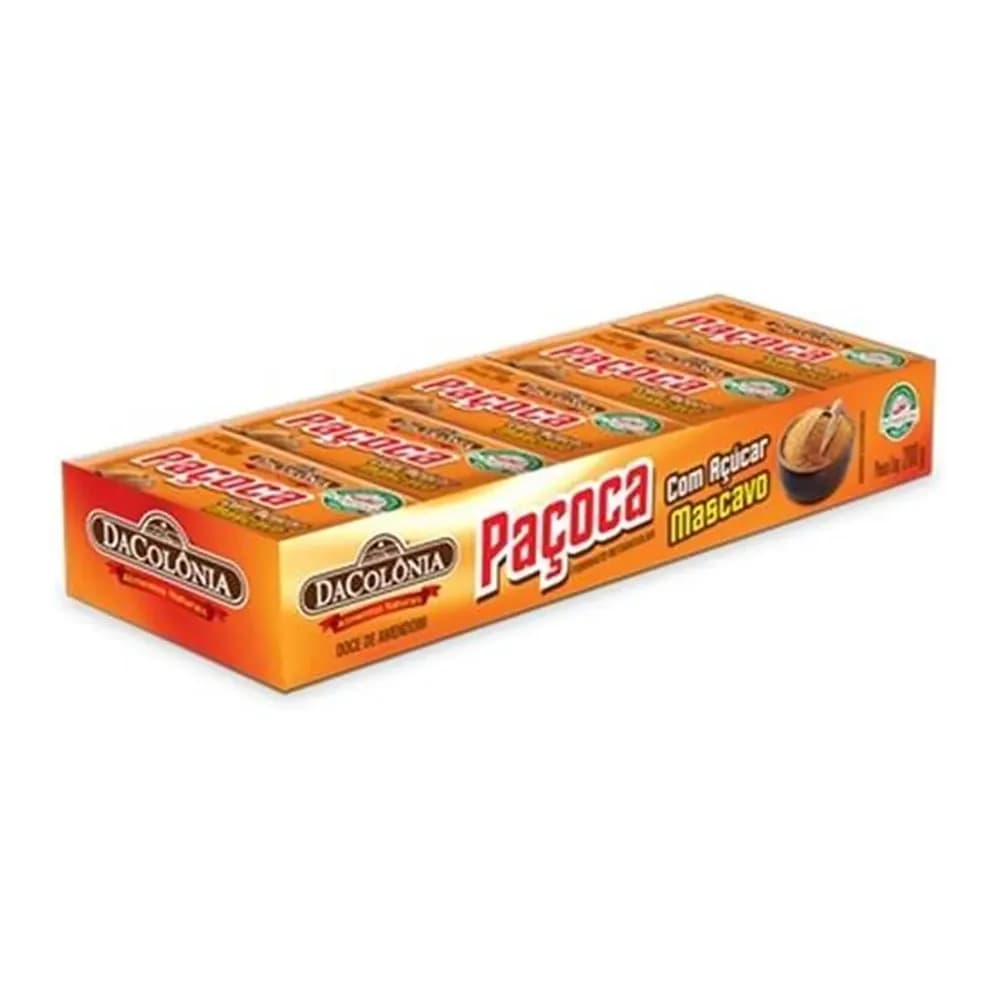 Pacoca dacolonia mascavo embalagem 200g
