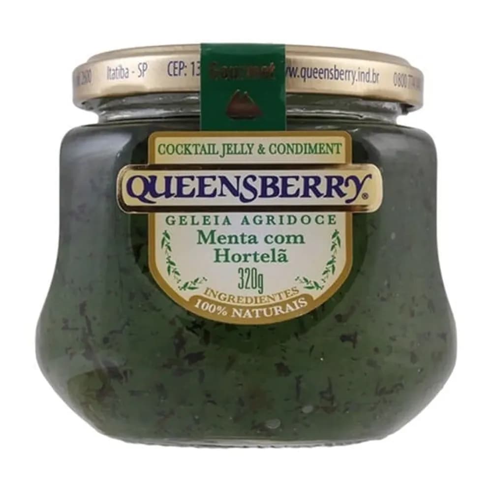 Geleia gourmet menta e hortela queensberry 320g
