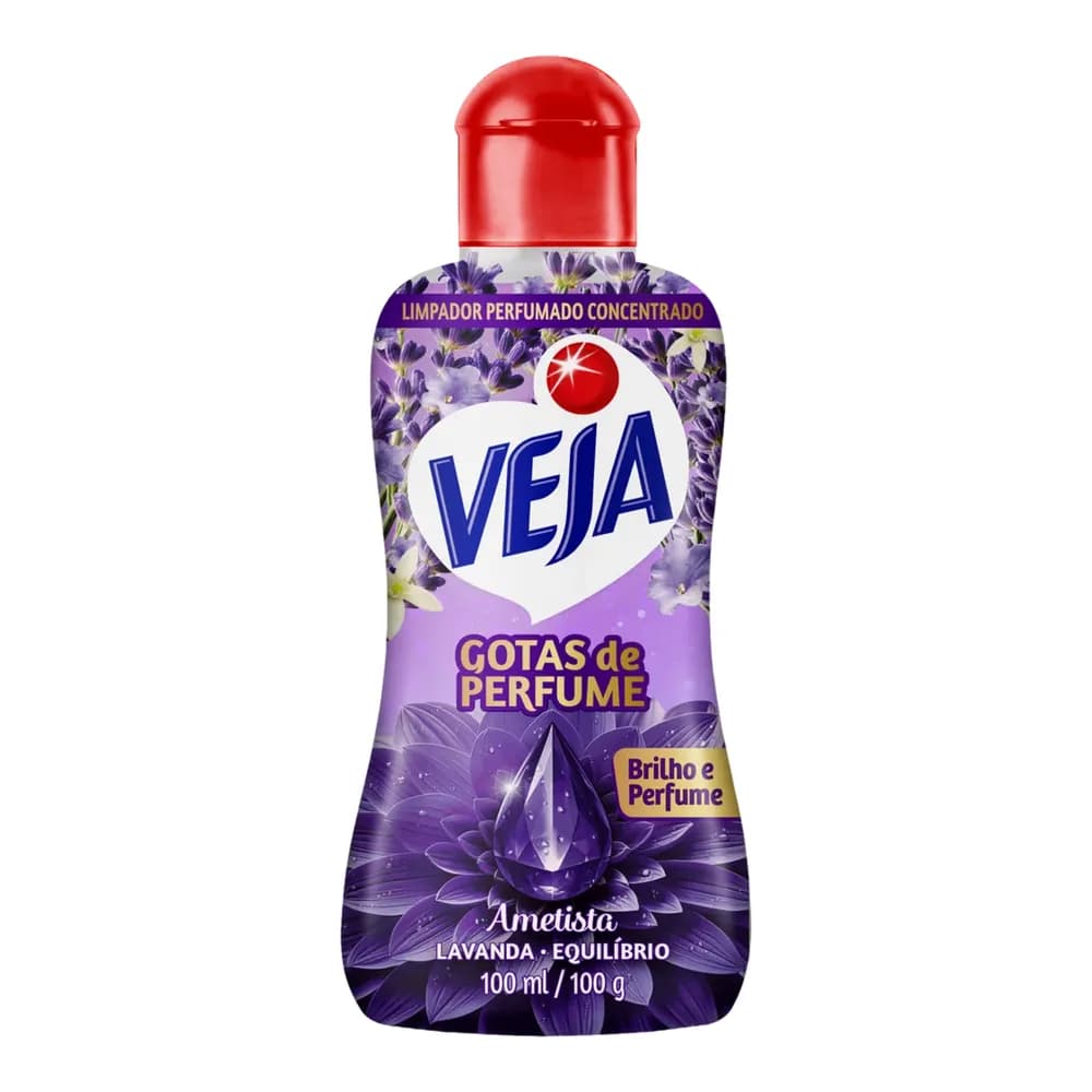 Limpador perfumado concentrado ametista lavanda veja 100ml