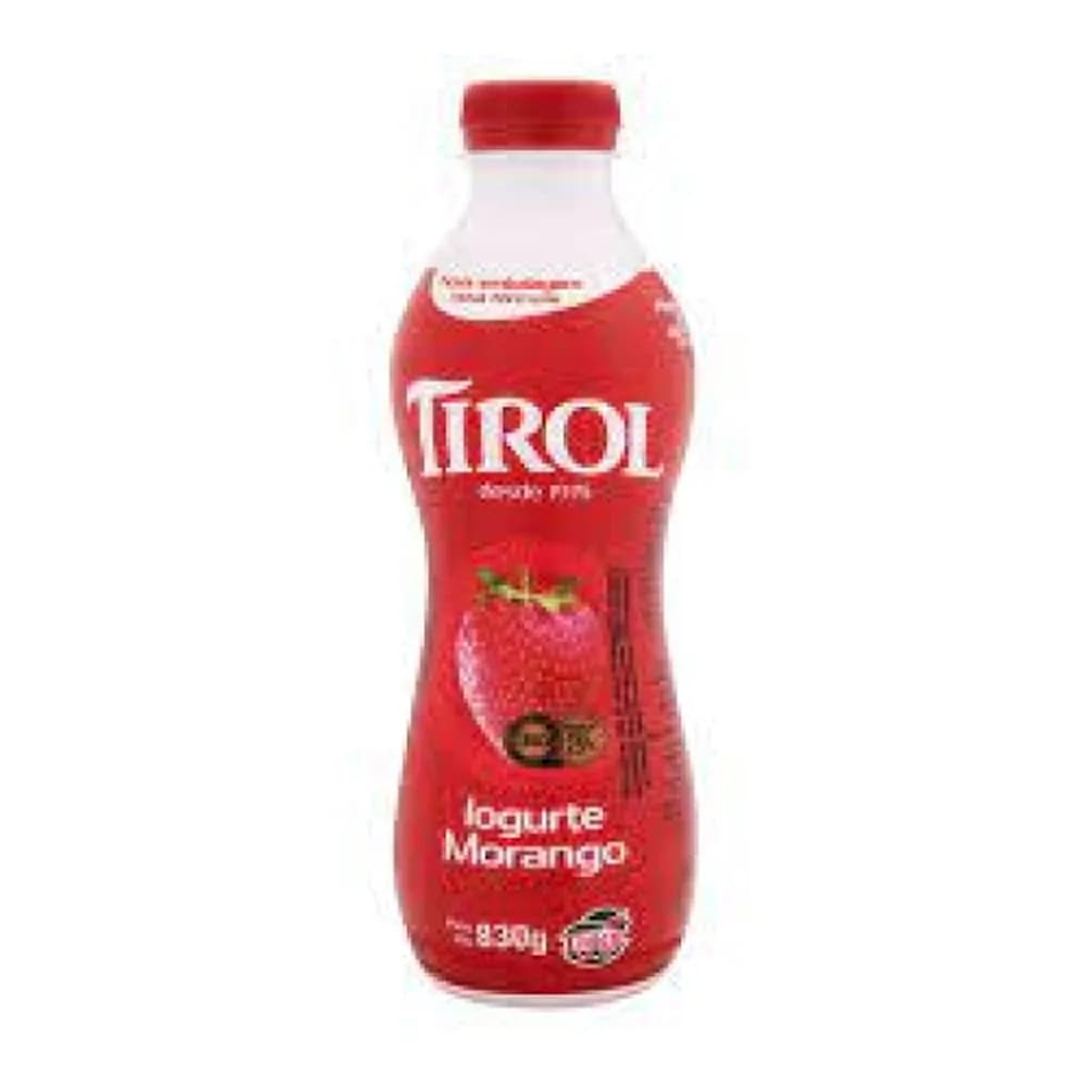 Iogurte tirol sabor morango 830g