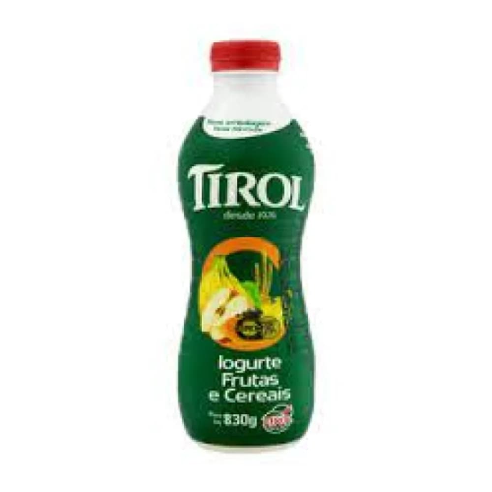 Iogurte parcialmente desnatado frutas e cereais tirol 830g