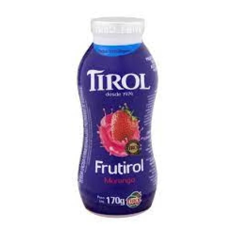 Bebida lactea frutirol sabor morango tirol 170g