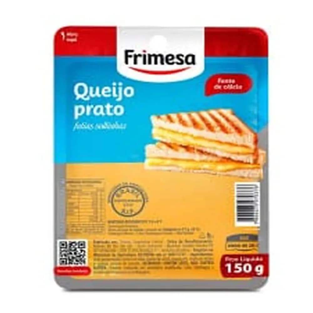 Queijo prato fatiado frimesa 150g