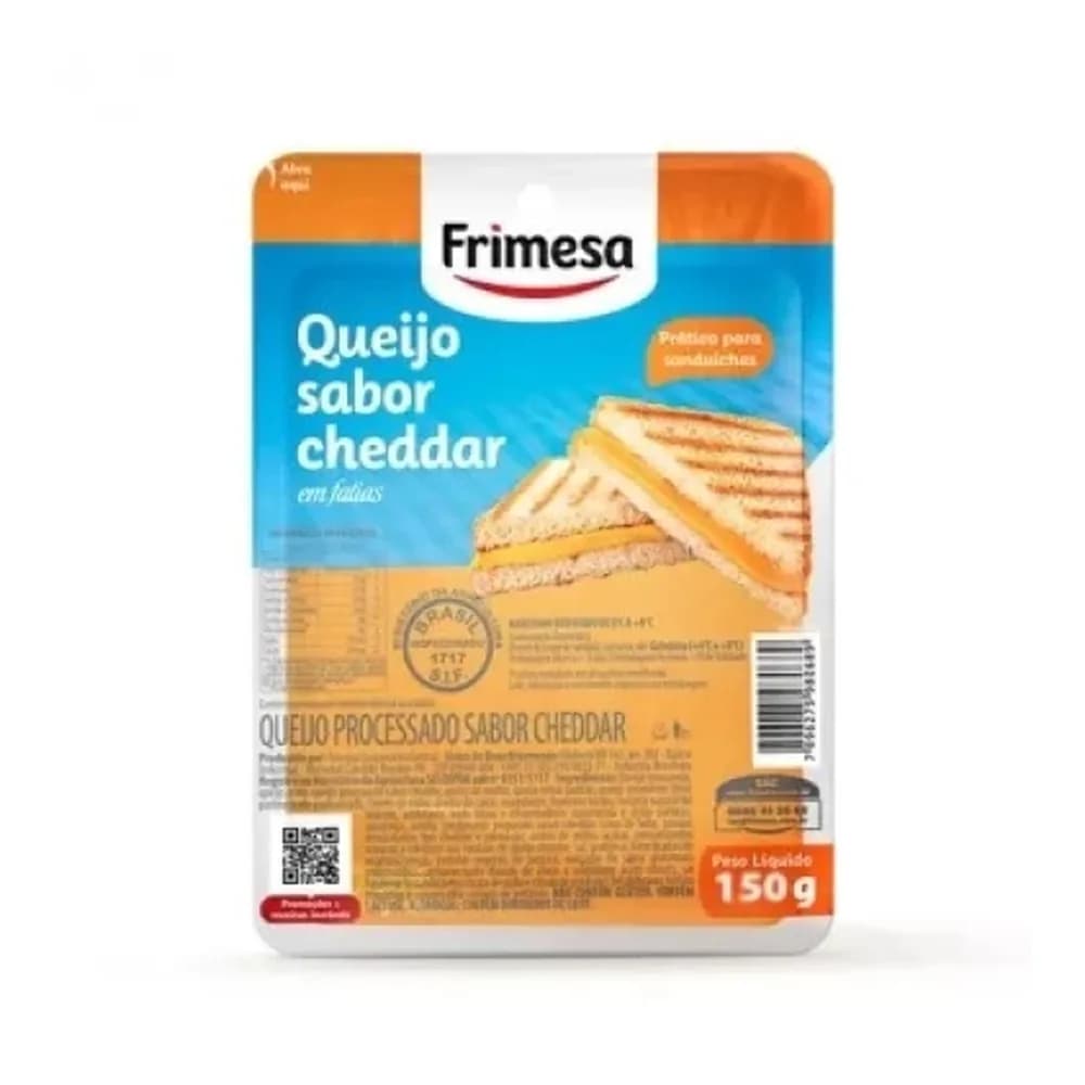 Queijo cheddar fatiado frimesa 150g